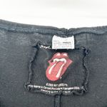 Buddhist Punk‎ Womens Vintage Y2K Tongue Lips Logo Rolling Stones Pants Size 3 Black Photo 5
