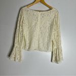Club Monaco  Small Ivory‎ Lace Bell Sleeve Blouse CP Photo 1
