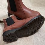 Dr. Martens Tan Leather Boots with Fur Trim Photo 1