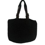 Vintage Lauren by Ralph Lauren Dark Brown woven y2k sack shoulder bag leather Black Photo 0