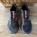 New Balance T410 Trail Running Shoes Women’s Size 10 Black Pink Teal Athletic Photo 1