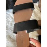 J.Crew  Black Leather Double Strap Sandals Photo 5