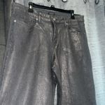Wild Fable New 12 High Rise Baggy Jeans Denim Wide Leg Silver Metallic… Photo 10