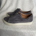 Frye  Lena Zip Low Sneakers Gray Suede Size 6.5‎ Photo 3