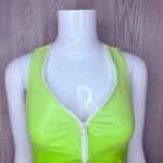 Venus Nwot  lime green zip front bathing suit swimwear swimsuit one piece sz 4 Photo 3