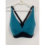 Torrid Brand New  Women's Size 1X 14-16 Black Blue Mesh Triangle Top Bra Photo 3
