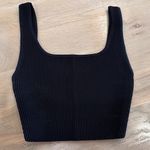 Babaton  Sculpt Knit Squareneck Cropped Tank black size XS Photo 6