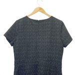 Loft NWT  Retro Tweed Fit & Flare Patch Pocket Mod Dress Black White Size 12 NEW Photo 4