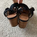 Caslon  Camryn Stacked Block Heel Black Sandal‎ womens 4.5 Photo 2