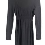Toccin Black Ribbed Turtleneck Long Sleeve Midi Sweater Dress Size Medium Photo 7