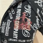 Feathers Royal Motor Company Short Sleeve Full Zip Hoodie Medium Black Photo 9