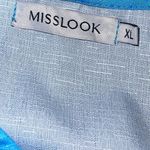 Misslook Womens Bell Sleeve Boho Tassel Ruffle Fringe Hem‎ Dress Blue XL NWOT Photo 8