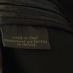 Versace  Vinyl Midi Skirt Medusa Head Gold Buttons Black IT 40 US 4‎ Photo 13