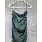 Urban Outfitters  Women's Strapless Dress Ruched sides Emerald Green Size Small Photo 12
