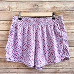 Abound  Purple Geometric Print Organic Cotton Pull On Shorts Size Medium NWOT Photo 0