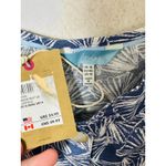 Joules Linen Button Down Thin Strap Tank Top Shells Print Blue White Size 14 NWT Photo 1