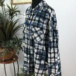 Ana Women Top L Plaid Tie Die Long Sleeve Button Up Collared Y2K Dark Academia Size L Photo 6