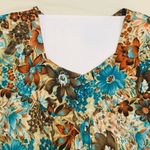 a.n.a Teal Blue floral sundress with roses  belt Photo 4