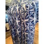 Ann Taylor  LOFT SHORT SLEEVE LIGHTWEIGHT BLUE AND WHITE TOP WOMENS SIZE SMALL Photo 5