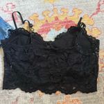 ZARA  Black Lace Going Out Top Spaghetti Strap Photo 1