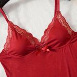 Boutique Women's Contrast Lace Bow Front Split Backless Cami Nightdress,  Photo 3