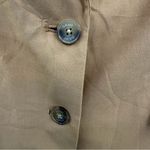 DKNY women's sleeveless notched lapel blazer vest in tan camel longline 14 NWT Photo 3