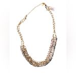 None Multilayer necklace with natural beads and stones on Paper Clip Adjustable chain Photo 4