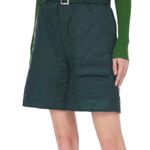 Cider  Emerald Green Quilted Midi Shorts Size X-Small NWT Photo 0