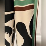 ZARA  Printed Abstract Palazzo Wide Legged Pants Green Black Cream Bloggers Fave Photo 5