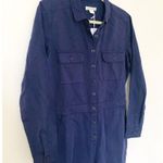 NWT Outerknown S.E.A. Long Sleeve Blue Linen Cotton Blend Utility Jumpsuit Sz S Photo 8