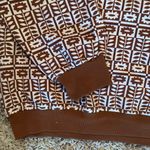 Wild woven women’s retro floral sweatshirt rust brown NWT XL Photo 2