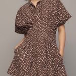 Anthropologie  The Tobie Tie-Neck Shirt Dress by Exquise, Size S Photo 0