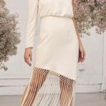 Lulus One Shoulder Asymmetrical Fringe Mini Dress Size Xs Photo 0