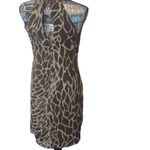Chetta B  vintage giraffe silk dress size 4 Photo 5