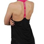 Nike Elastika Solid Black & Pink Racerback Athletic Tank Top XS Photo 1