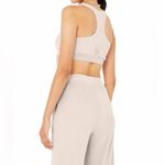 Alo Yoga Alo Velour Glimmer Scoop Neck Bra Photo 1