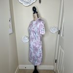 Nike Gray, Purple, Pink & White Sheath Athleisure Midi Dress Size Large Photo 6