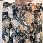 VICI  LONG SLEEVE RUFFLE FLORAL MAXI DRESS Photo 12