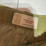 Gap NWT  Women's Straight Leg Khaki High Rise‎ Splatter Pants Oak Moss Size 6 Photo 3