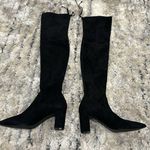 Stuart Weitzman  Black Avenue City OTK Suede Boots 9 NWOB Photo 4
