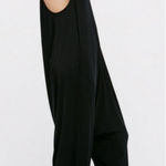 Free People Intimately  Women’s Really Racerback Slouchy Oversized Black Romper Photo 0