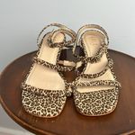 ABLE Scilia size 9.5 women’s strappy animal print block heel sandal Brown Photo 2