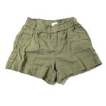 Lou & grey Sage Green Linen Elastic Waist Shorts Size Medium Photo 0