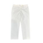 Talbots  White Heritage‎ Cotton Blend Pants 14 Ankle Casual Stretch Lightweight Photo 1