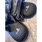 Sanuk  Yoga Sling 2 size 9‎ Slip on Sandals Shoes Black White Flip Flop Thongs Photo 5