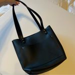 Portland Leather Goods, black tote bag, 13”x11.5”NWOT Photo 12
