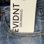 Evidnt Los Angeles Size 26 Tate Skinny Distressed Blue Jeans 3” Slit Pan… Photo 7