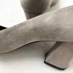 Stuart Weitzman NEW Mary Mid Heel Pump Tan Suede Block Heel Size 9.5 M Photo 4