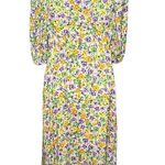 Nicholas Danielle Dress in Whistledown Floral Women’s Plunging V-Neck Midi Sz 6 Photo 3