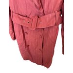 Adelyn Rae Kayla Pinstripe Belted Blazer Dress Size Medium Desert Rose Pink Photo 2